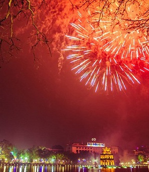 Toàn bộ các điểm bắn pháo hoa tại Hà Nội đêm Giao thừa Tết Bính Ngọ 2026