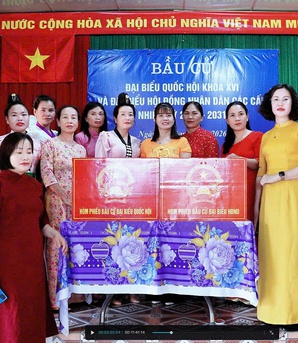 Phụ nữ Điện Biên tạo khí thế sôi nổi cho ngày hội lớn