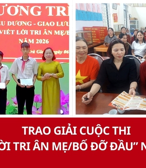 Trao giải cuộc thi "Viết lời tri ân Mẹ/Bố đỡ đầu" năm 2026