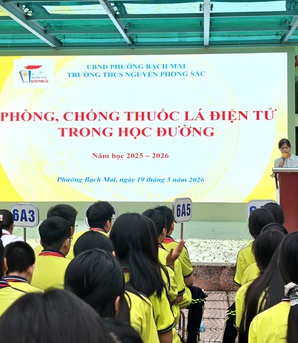 THCS Nguyễn Phong Sắc đa dạng tuyên truyền phòng chống thuốc lá điện tử