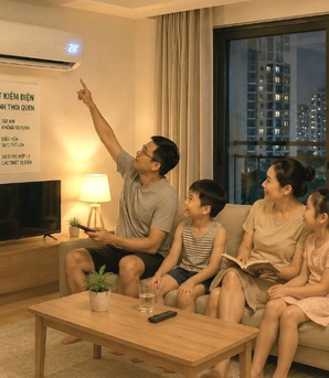 Giữa mùa nóng Hà Nội, nhiều gia đình ý thức hơn trong tiết kiệm điện