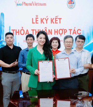 Báo Phụ nữ Việt Nam ký kết hợp tác với Viện Nghiên cứu Phát triển Doanh nhân Việt Nam ASEAN