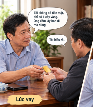 Vay vàng trả tiền mặt kiện ra tòa ai đúng, ai sai?