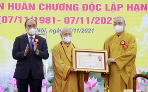 Giáo hội Phật giáo Việt Nam đón nhận Huân chương Độc lập hạng Nhất