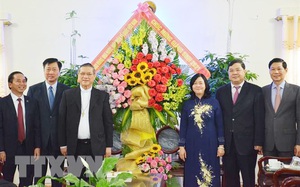 Trưởng ban Dân vận Trung ương chúc mừng Tòa Giám mục Giáo phận Bùi Chu