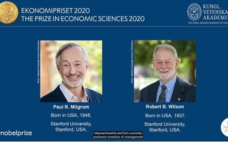 Nobel Kinh tế 2020 thuộc về 2 nhà kinh tế nghiên cứu lý thuyết đấu giá