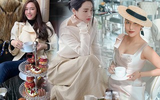 Thời trang trà chiều trái ngược: Sao Hàn chuộng thanh lịch, mỹ nhân Việt ưa sang chảnh, cầu kỳ