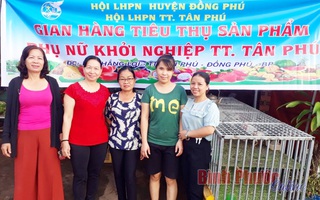 Bình Phước: Khai trương gian hàng phụ nữ khởi nghiệp