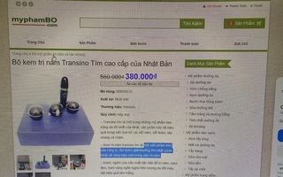 Website myphambo.com bán mỹ phẩm Transino giả 