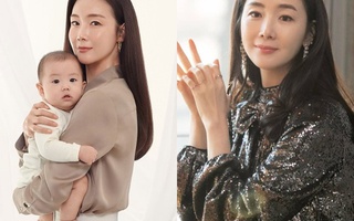 Sau 5 tháng sinh con, chị đại Choi Ji Woo lần đầu lộ diện, nhìn vòng eo fan nể phục