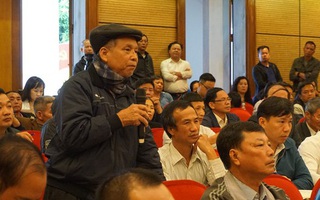 Thành uỷ Hà Nội đối thoại với người dân bãi rác Nam Sơn: Dân lo tiền đền bù không đủ tái định cư