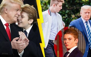 "Hoàng tử Nhà Trắng" Barron Trump gây bão với chiều cao hơn 2m, 14 tuổi trổ mã tài tử