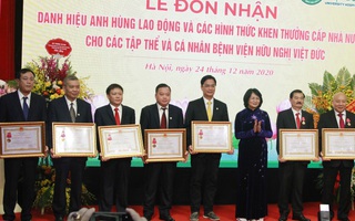 Nhiều tập thể, cá nhân của BV Việt Đức được trao tặng danh hiệu cấp Nhà nước