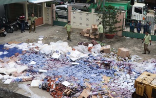 Khánh Hòa: Tiêu hủy số lượng “khủng” hàng giả, hàng kém chất lượng