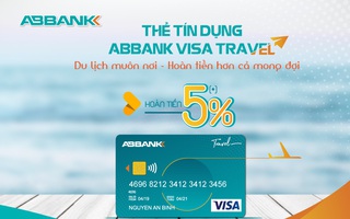Hoàn tiền tới 5% khi mua sắm bằng thẻ ABBANK Visa Travel