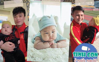 9X Việt sinh con với chồng Hàn, bé ra đời được cả dàn cầu thủ U23 bế