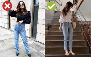 Dù quần jeans ống đứng, dễ tính đến mấy thì bạn cũng đừng chọn bừa kiểu dáng này