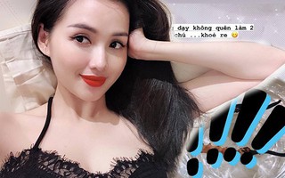 Xinh đẹp như gái còn son, mẹ hai con Tâm Tít uống 2 "chú sâu" mỗi sáng