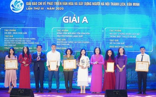 
Vinh danh 66 tác phẩm báo chí xuất sắc về Xây dựng Đảng và phát triển văn hóa Hà Nội
