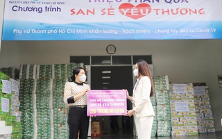 Hoa hậu Khánh Vân "san sẻ yêu thương" với phụ nữ khó khăn ở TPHCM 