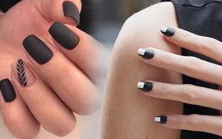 Sơn móng tay màu đen: Tưởng nhạt nhoà mà sang hết nấc với 5 kiểu nail đẹp này