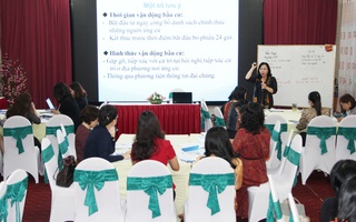 Nghệ An: Tập huấn kỹ năng vận động bầu cử cho nữ ứng cử viên đại biểu Quốc hội, HĐND