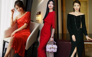 Các mỹ nhân U40 Hoa ngữ diện váy đơn sắc thanh lịch