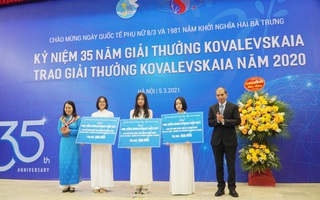 3 nữ sinh chuyên Toán được trao học bổng Kovalevskaia năm 2021 