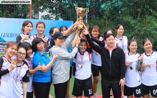 Đội tuyển Hội LHPN Việt Nam vô địch giải bóng đá nữ Đoàn Thanh niên Khối các cơ quan Trung ương