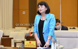 Trình Quốc hội miễn nhiệm chức danh Phó Chủ tịch nước với bà Đặng Thị Ngọc Thịnh