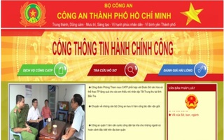 Công an TPHCM ra mắt Cổng thông tin dịch vụ hành chính công