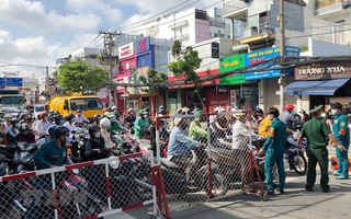 Tái diễn tình trạng ùn tắc giao thông tại các chốt kiểm soát quận Gò Vấp
