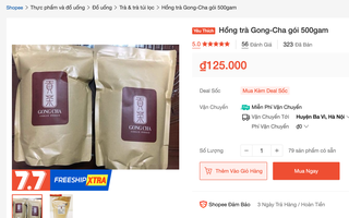 Tràn lan nguyên liệu trà sữa Gong Cha bán trên Shopee: Tất cả đều là hàng giả