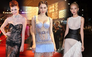 Hết hồn khi mỹ nhân Việt chọn những mẫu váy ''mặc như không mặc''
