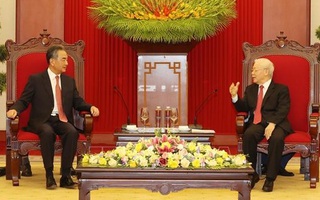 Các nhà lãnh đạo Việt Nam tiếp Ủy viên Quốc vụ, Bộ trưởng Ngoại giao Trung Quốc