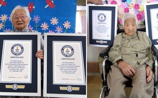 2 cụ bà Nhật Bản lập kỷ lục cặp song sinh sống lâu nhất thế giới