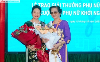 Mẹ và con gái cùng nhận Giải thưởng Phụ nữ Việt Nam