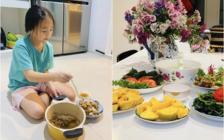 Vợ Shark Bình khoe bữa ăn đầy màu sắc do ái nữ trổ tài, nhận "cơn mưa lời khen"