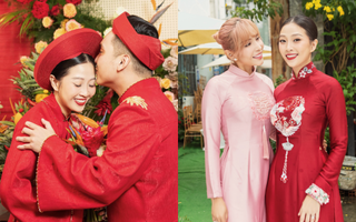 MC Liêu Hà Trinh dịu dàng trong lễ gia tiên, Khả Như và hội bạn thân làm phụ dâu 
