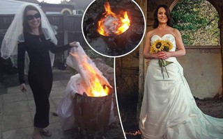 Người phụ nữ có hành động gây sốc với chiếc váy cưới sau khi ly hôn