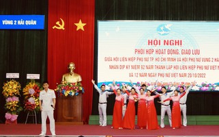 Phụ nữ Vùng 2 Hải quân và Hội LHPN Thành phố Hồ Chí Minh giao lưu, trao đổi kinh nghiệm hoạt động Hội 
