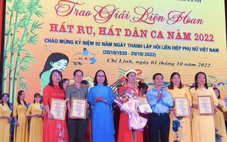 Hội LHPN TP Chí Linh: Chào mừng Ngày 20/10 bằng những làn điệu hát ru, dân ca 
