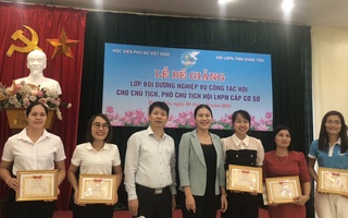 Nâng cao nghiệp vụ công tác Hội cho 60 lãnh đạo Hội LHPN cơ sở ở Hưng Yên