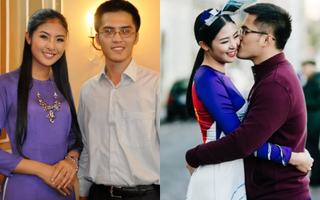 11 năm yêu của Hoa hậu Ngọc Hân cùng vị hôn phu và bức ảnh hiếm ở lễ dạm ngõ 
