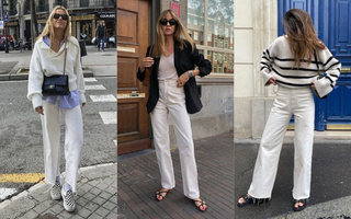 Học các cô nàng Pháp cách mặc đẹp quần jeans trắng 