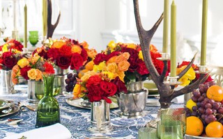 10 cách trang trí bàn ăn với hoa khiến mùa thu bừng sáng trong nhà của bạn
