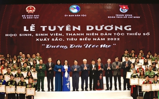 Tuyên dương 142 học sinh, sinh viên, thanh niên dân tộc thiểu số tiêu biểu năm 2022