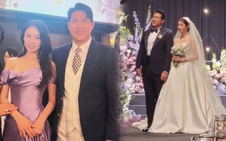 Váy cưới Jiyeon: Sắc trắng - tím sang trọng, thiết kế tối giản mà tôn body 
