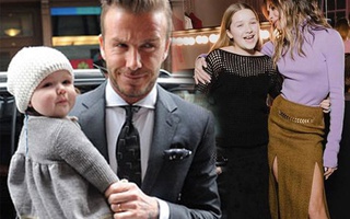 Harper Beckham 11 tuổi mặc váy ren của mẹ nhưng bị cấm tiệt món thời trang của người lớn