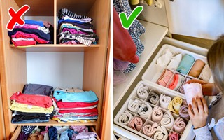 6 ý tưởng sắp xếp tủ quần áo ngăn nắp, gọn gàng 